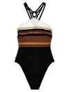 Max Mara Cathy Beachwear Multicolor In Black