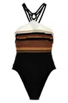 Max Mara Jacquard One-piece Swimsuit