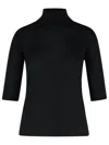 Max Mara Cecina Virgin Wool Turtleneck Sweater In Black
