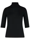 Max Mara Cecina Virgin Wool Turtleneck Sweater In Black