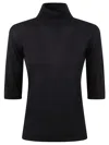 Max Mara Cecina Turtleneck Wool Knit Top In Ultramarine
