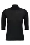 Max Mara Cecina Turtleneck Wool Knit Top In Multi