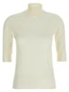 Max Mara White Cecina Turtleneck Sweater