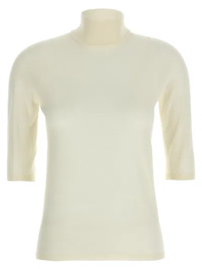 Max Mara Cecina Turtleneck Sweater In White