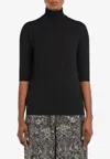 MAX MARA CECINA TURTLENECK WOOL KNIT TOP