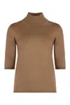 Max Mara Cecina Turtleneck In Camel