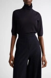 Max Mara Cecina Virgin Wool Turtleneck Sweater In Ultramarine