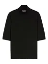 Max Mara Black Turtleneck Sweater In Negro