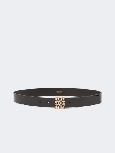 Max Mara Ceinture En Cuir In Noir