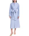 Max Mara Striped Shirt Dress In Blue