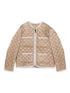 Max Mara Celeste Quilted Pocket Jacket In Brown