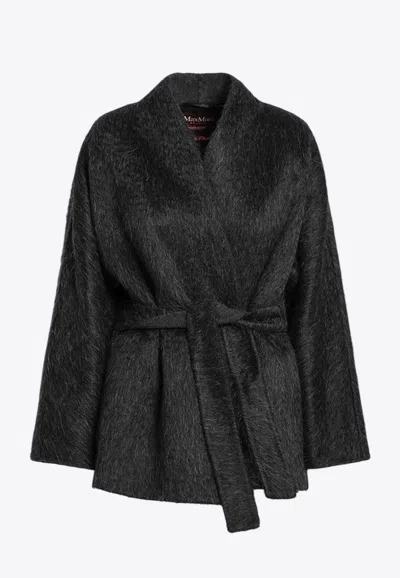 MAX MARA CELTICO BELTED WOOL-BLEND CARDIGAN