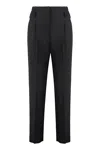 Max Mara Women's Celtico Wool Tapered-fit Trousers In Black