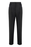Max Mara Women's Celtico Wool Tapered-fit Trousers In Black