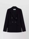 MAX MARA CENTRAL SLIT DOUBLE-BREASTED BLAZER
