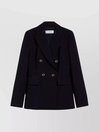 MAX MARA CENTRAL SLIT DOUBLE-BREASTED BLAZER