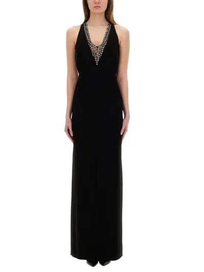 Max Mara Century Mini Dress - Size 40 In Black