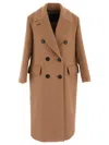 Max Mara Oversized Double-breasted Cashmere Jacket In Brown