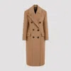 Max Mara Certo Double-breasted Long Coat In Cammello
