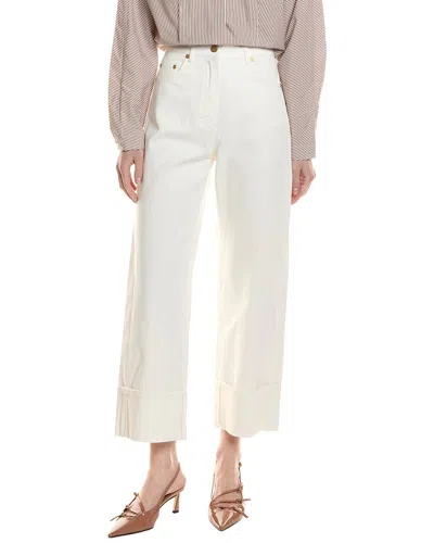 Max Mara Cervia Long Trouser In White