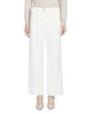 Max Mara Cervia Wide Leg Jeans In White In White