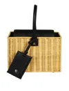 Max Mara Cestoswicker Tote Bag In Brown