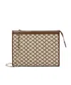 Max Mara Mmtrousses Logo Plaque Zip In Nude
