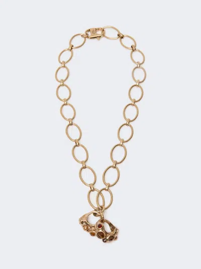 Max Mara Chain Necklace With Charms In Gold