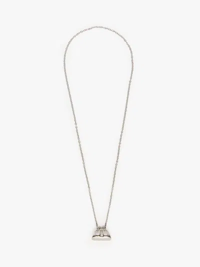Max Mara Chain Necklace With Pasticcino Charm In Silver