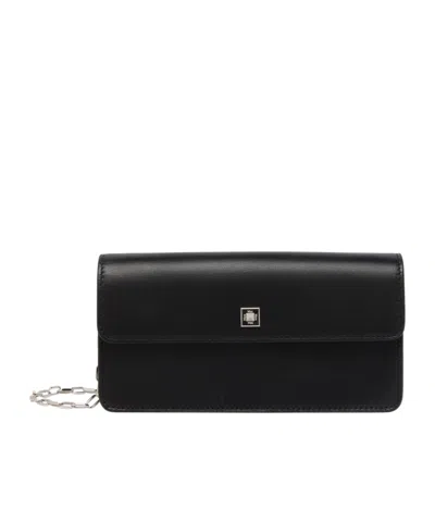 Max Mara Chain Shoulder Bag In Black