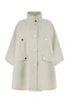 MAX MARA CHALK JACQUARD CAPE