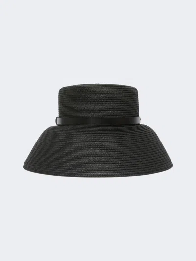 Max Mara Chapeau Cloche En Papier Textile In Black