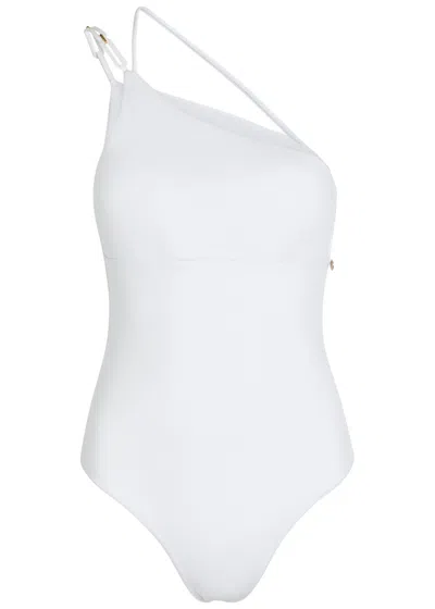 Max Mara Chappa One-shoulder Swimsuit In Neutral