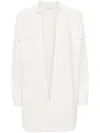 Max Mara Chaqueta Bu Virgin Wool Cardigan In White
