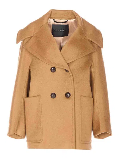 Max Mara Mario Heavy Jacket In Brown
