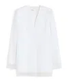 Max Mara Chaqueta De Organza De Seda In White