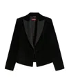 Max Mara Chaqueta Esmoquin De Terciopelo In Black