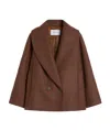 Max Mara Chaquetón De Lana Y Camello In Brown