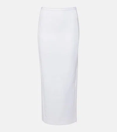 Max Mara High-rise-bleistiftrock Charme Aus Jersey In Weiss