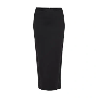 Max Mara Charme Midi Skirt In Black