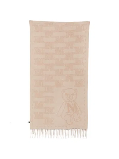 Max Mara Charme Monogram-pattern Scarf In Neutral