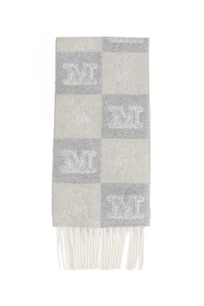 Max Mara Checkered Monogram In Gray