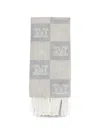 Max Mara Checkered Monogram Scarf In Multi