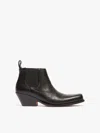 Max Mara Chelsea Cowboy Boots In Black