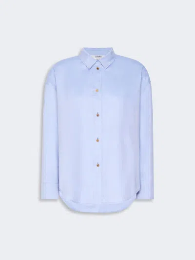 Max Mara Chemise En Coton Oxford In Blue