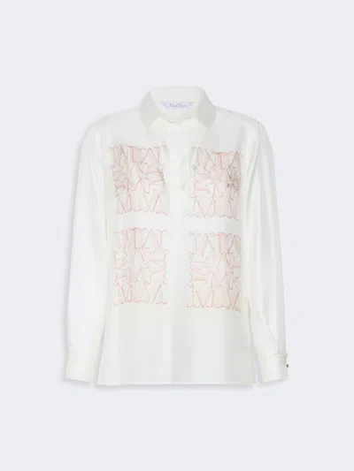 Max Mara Chemise En Soie Avec Imprimé In Multi