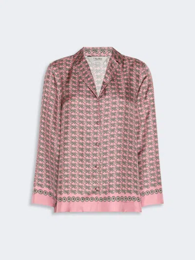 Max Mara Chemise En Soie Imprimée In Pink