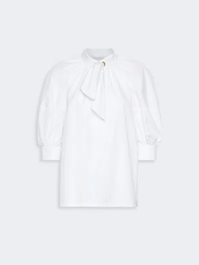 Max Mara Chemise Surdimensionnée En Popeline De Coton In White