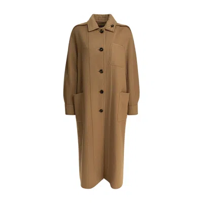 Max Mara Chemisier Coat In Brown