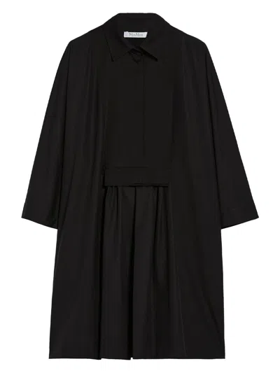 Max Mara Chemisier Cotton Dress In Black